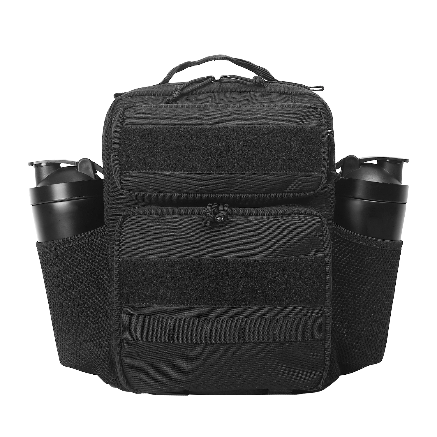 Wholesale backpacks travel waterproof 2 pockets bag black 15l ykk zipper tactical backpacks