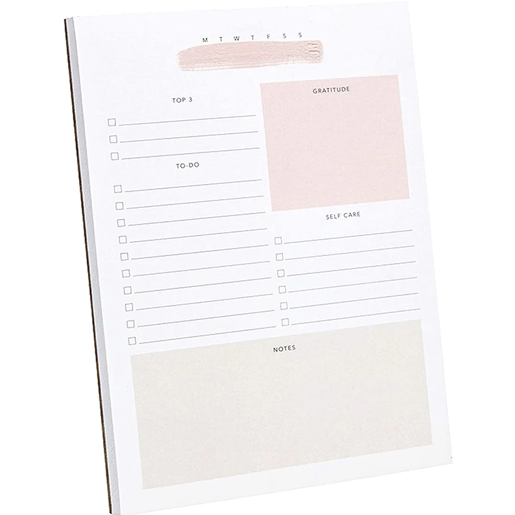 Promotional notebook 50 pages daily plan notepad daily checklist notepad