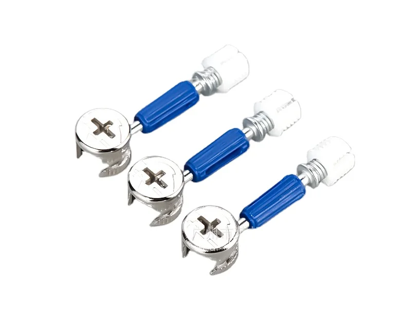 New listing GQK flawless Fitting Mini Fix Cam 3-1 Connector Full Set Excentric Cam Rod Bolt Plastic Dowel Pre-Inset Cabinets