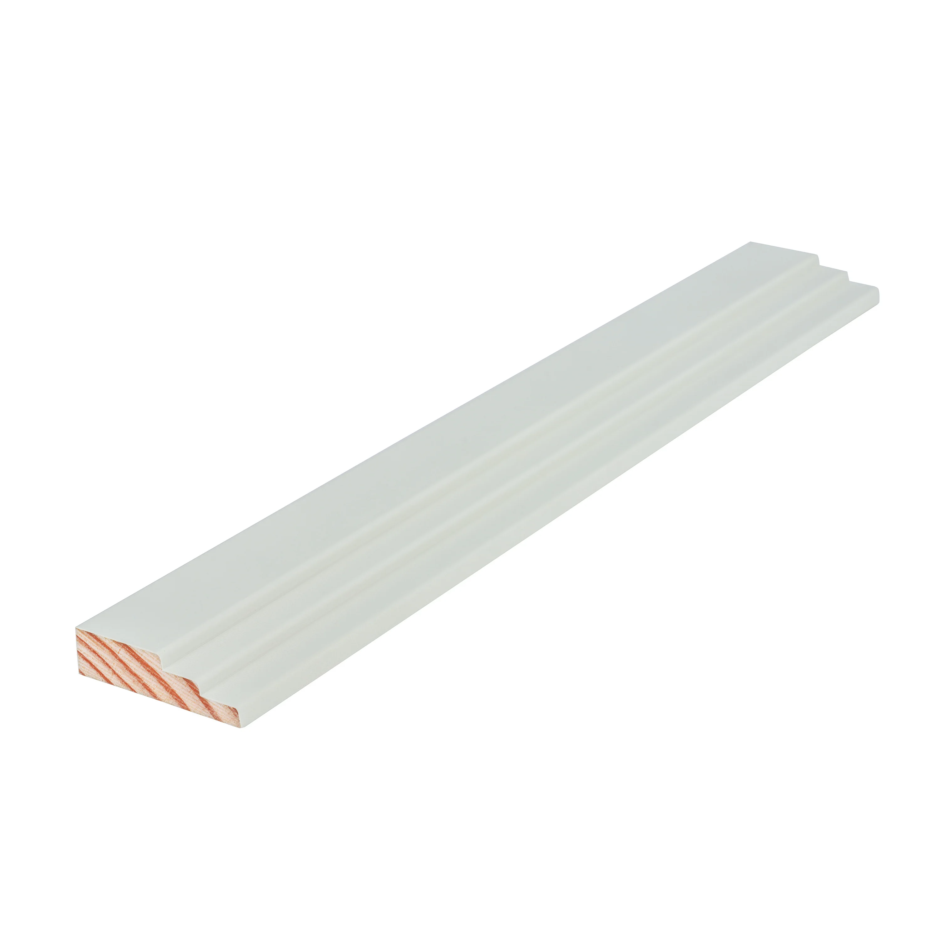 Modern grey Gesso Primed Finger Joint Pine LVL Wood Flooring Baseboard Skirting Door Window Casing Architrave Colonial Moulding