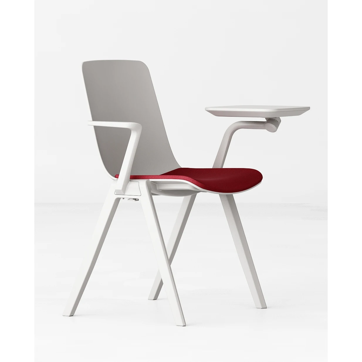 Latest design multifunctional mesh seat training room chair with writing table armrest office chair