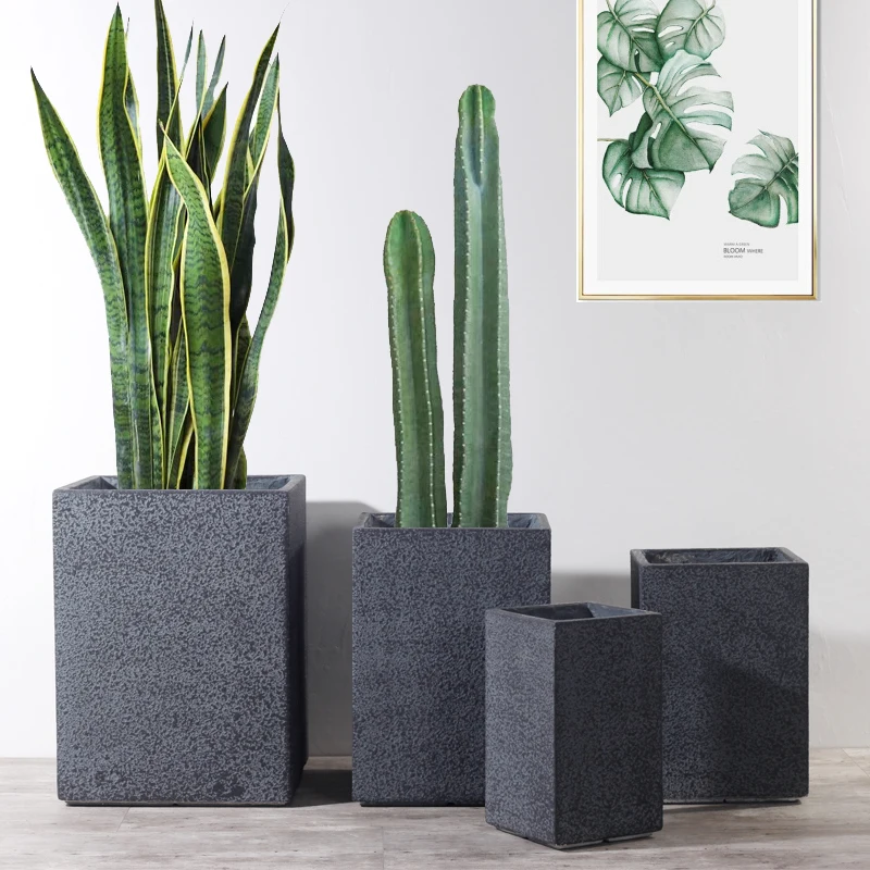 Home Garden Pots Planters Manufacturer Wholesale Indoor Outdoor Plant Pots Fiber Clay Pot for Plants