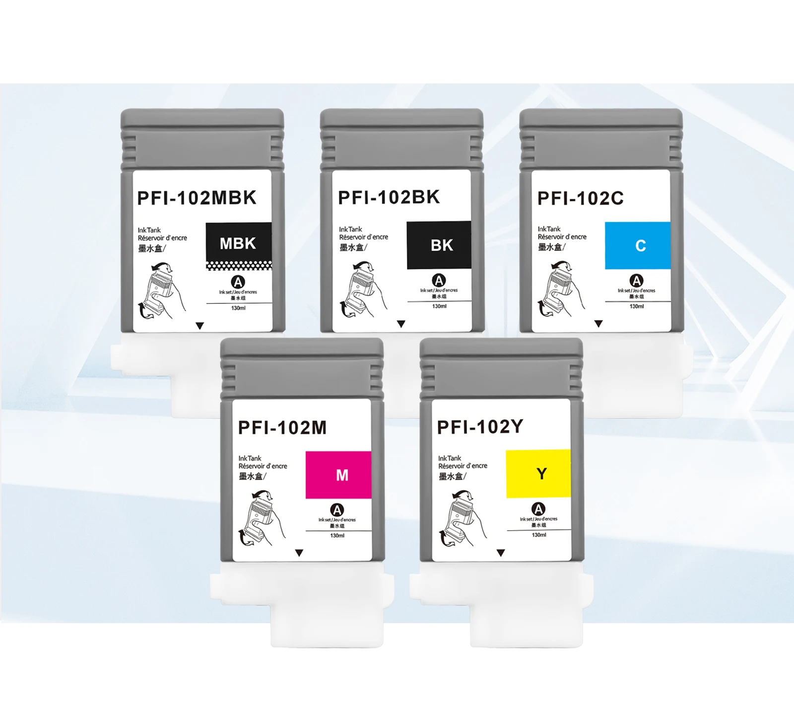 Compatible cartridge for PFI-102 Can iPF510 Ink Cartridges printer