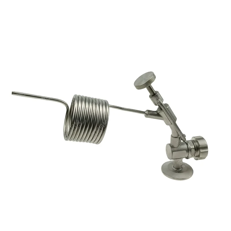 sanitary tri clamp sample valve with coil stainless steel 304 food grade EPDM sealing for beer fermenter sampling valve