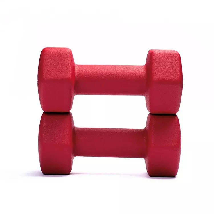 Color Rubber Hex Vinyl  Neoprene Standard weights Dumbbells Sets
