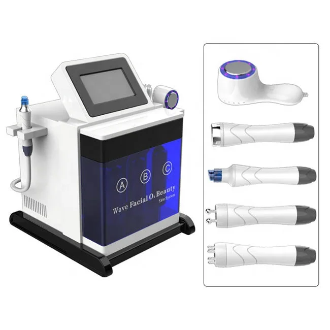 Portable Hydro H2O2 Facials Machine with Ice Hammer RF Lifting 5 In 1 Skin Rejuvenation Face Peel Deep Cleansing Dermabrasion