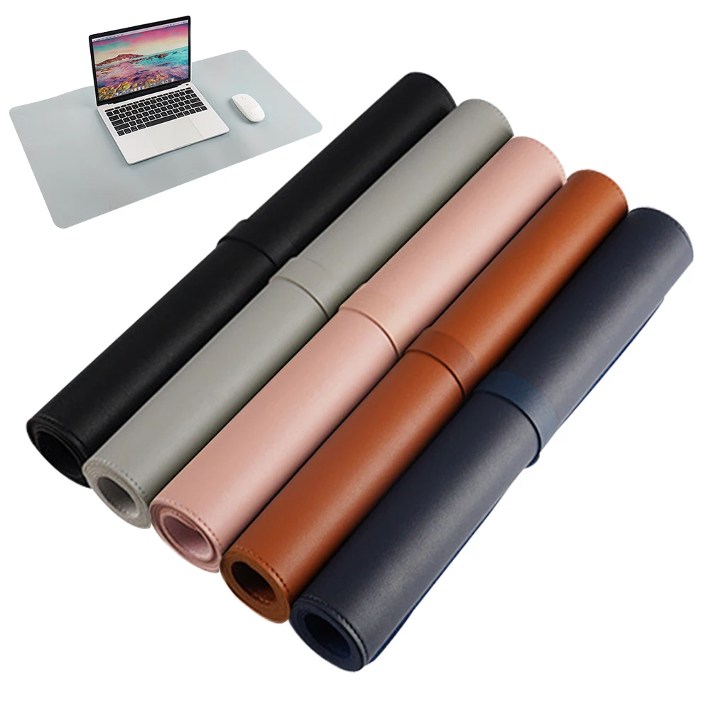 high quality Custom Logo XXL easy clean pu leather desk mat  Xl Mousepads