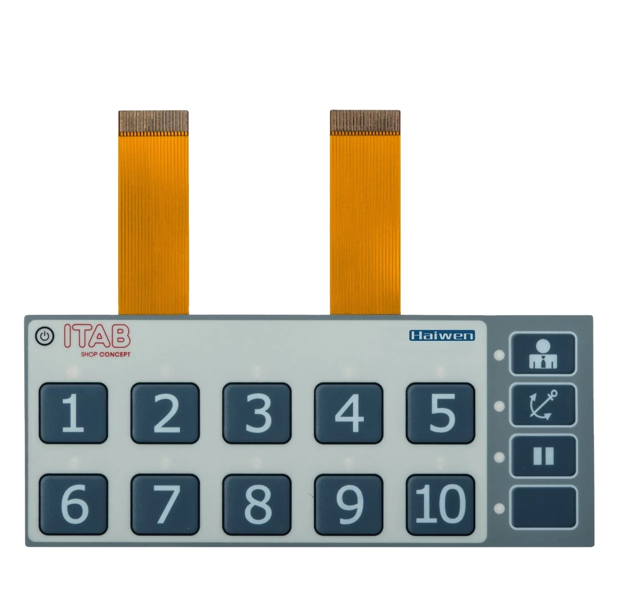 Embossed Button LED Membrane Switch For Testing Equipment Membrane Keyboard