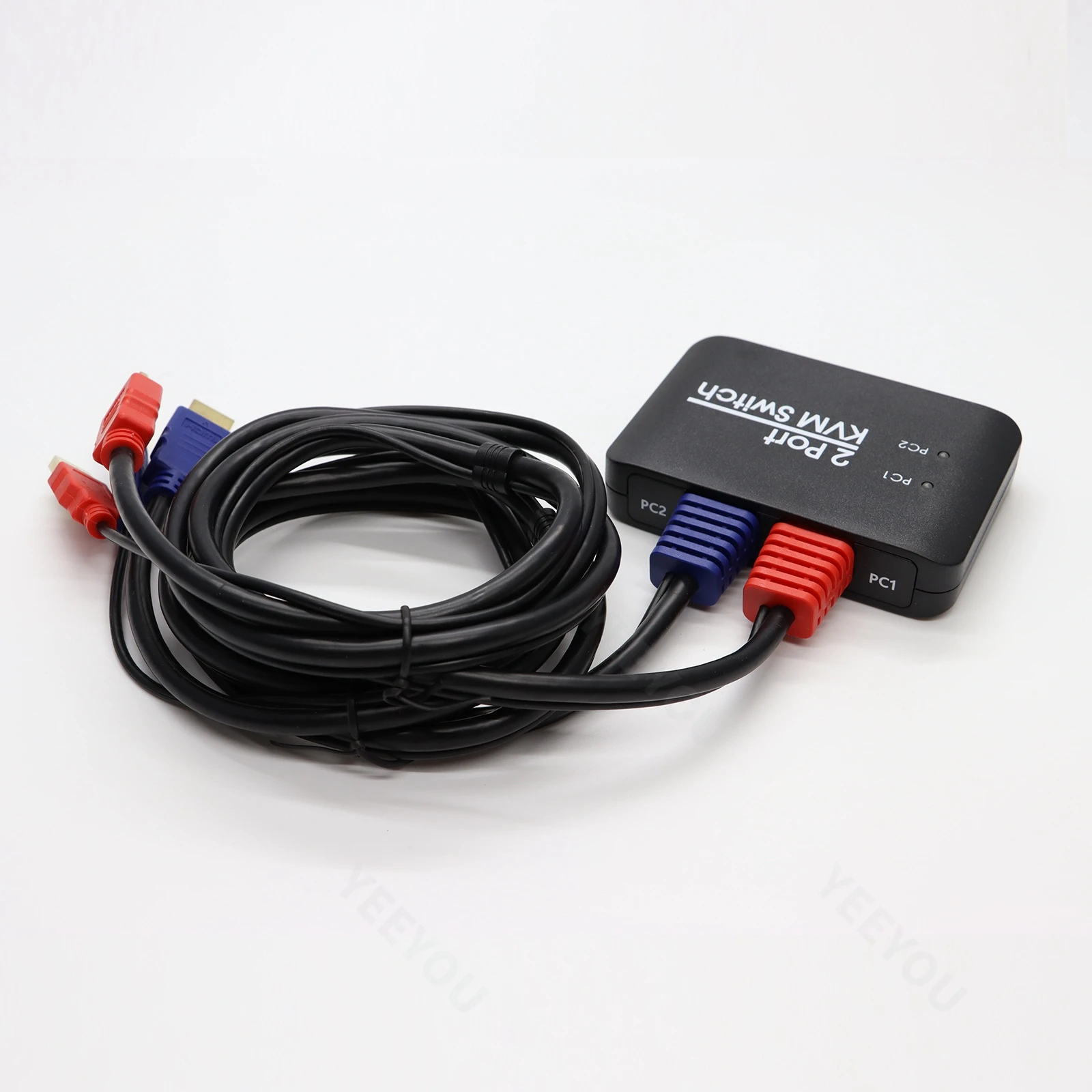 4k Kvm Switch HDMl 2.0 2 Ports Usb Keyboard Video Mouse Auto Switch For Tv/Pc Projector Monitor Game Consoles