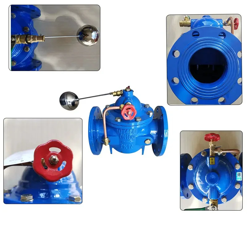 Best Price 100X remote control float valve water level hydraulic control valve water tank automatic make-up float valve
