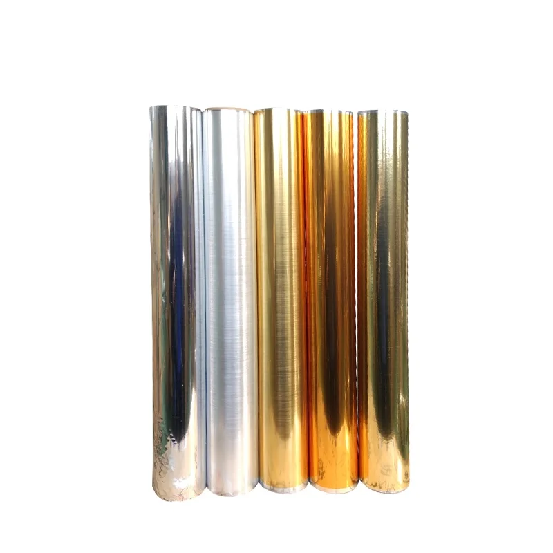 Plain Mirror Gold Silver Generic color Hot Stamping Printing Foil for Photo frame