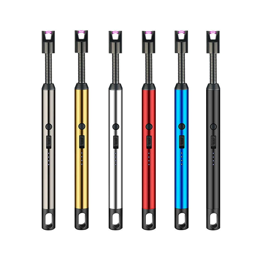 360 Degree Free Rotation BBQ Pulse Igniter Arc Lighter Electronic Cigarettes CLASSIC Party Rechargeable Electronic 