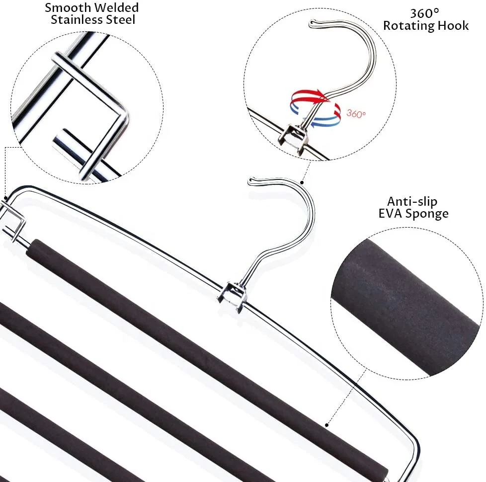 Manufacture Metal Foam Function Display Pants Hanger
