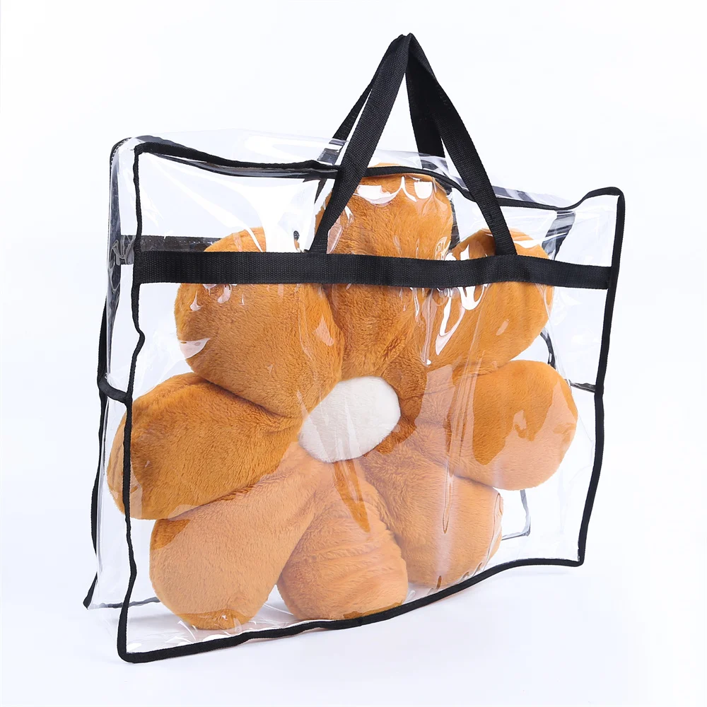 Large Capacity Transparent Vinyl waterproof pvc zipper Blanket Packaging bag clear Eco Plastic TPU Toy Home Textile packing bag