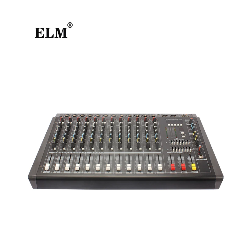 12 channel Professional Sound Equipment 350W 16 DSP stereo power mixer amplifier