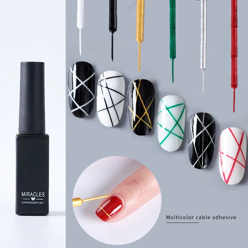 Creative Spider Nail Gel Polish Liner Painting nail art pull line nail glue Customize Private Label Designs Art Decoration