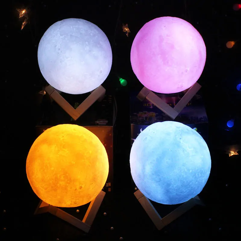 Creative bedroom Charging desk lamp colorful toys electronic lamp Small night light