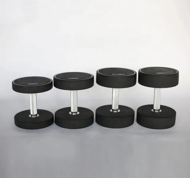 Professional Gym Weight Trainer PU Round Dumbbell for Body-building Fitness