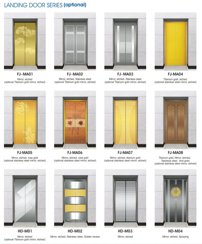 FUJI High quality customization construction building Hotel lift home Elevator