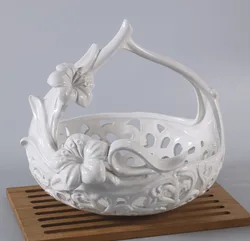Kaifeng new design basket home decoration with good morning glory