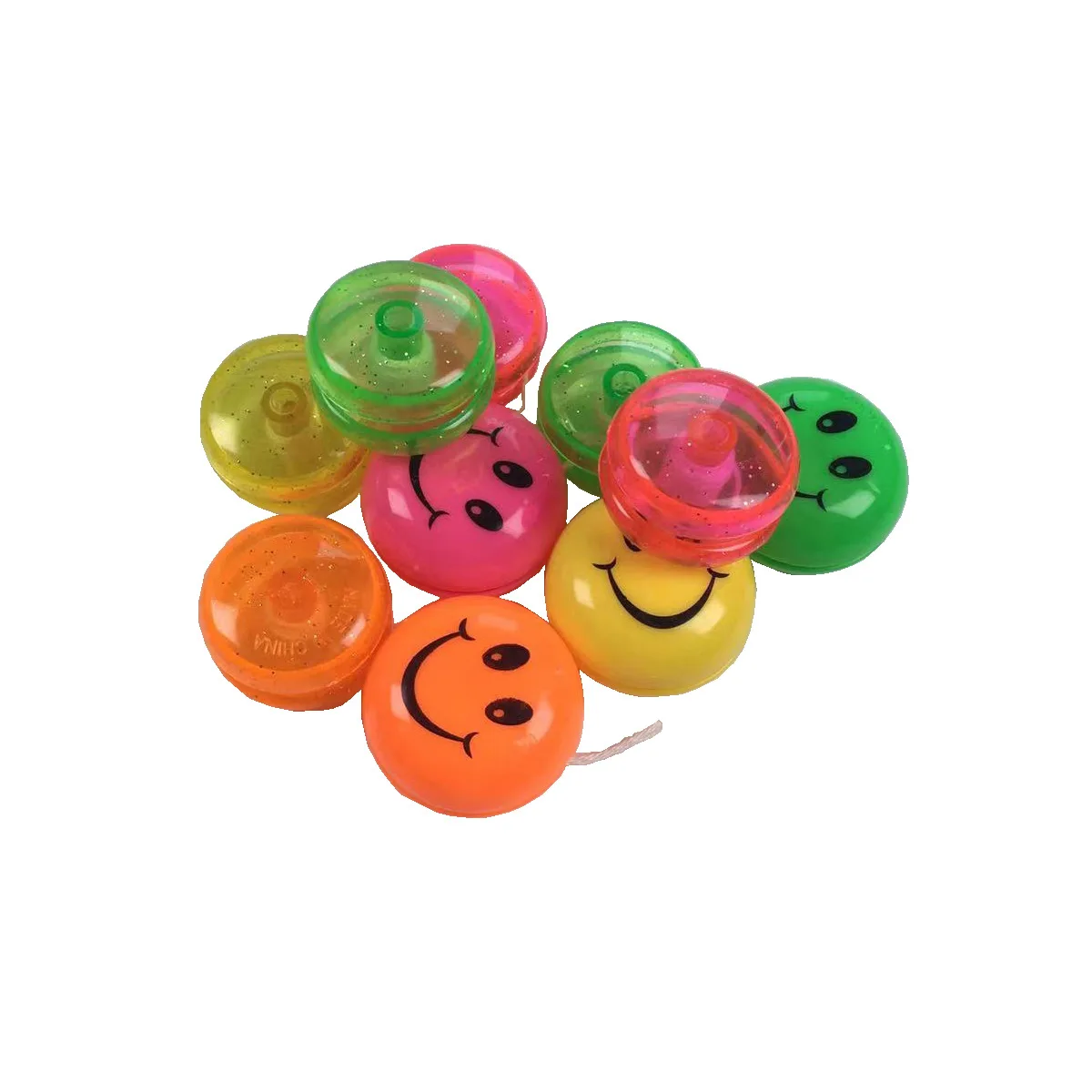Hot selling Plastic Funny smile 40mm Yoyo Toy Surprise Capsule Toy