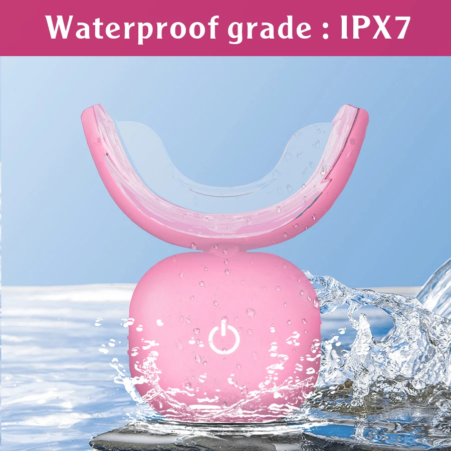 2023 Teeth Whitening Kit Wireless Gel Pen Blue Red 32 LED Lights Popular USB Home Use Private Customization Logo Wholesale