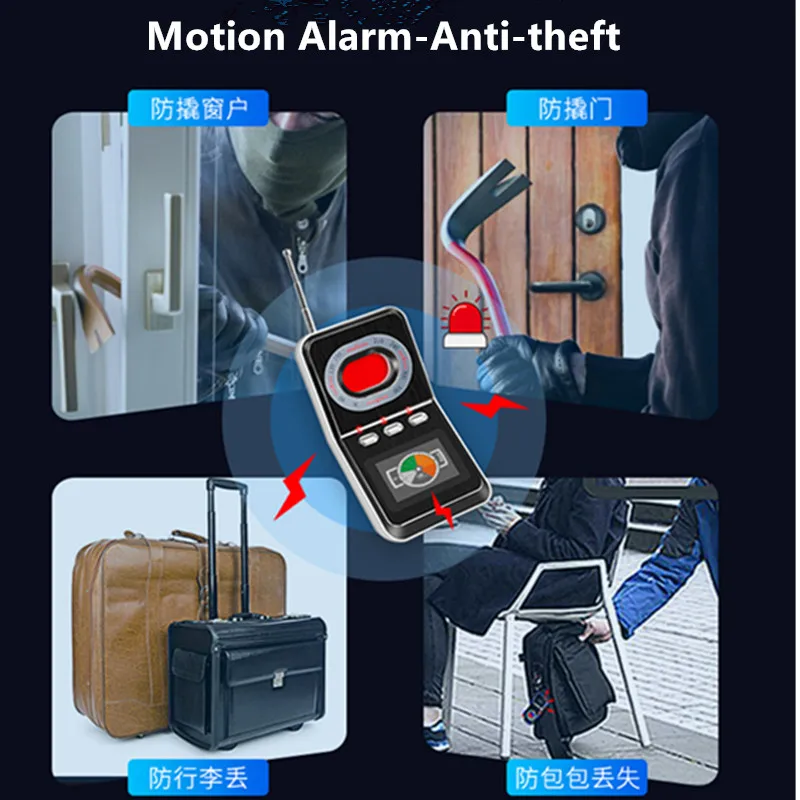 New K600 RF Detector Hotel Camera Anti-candid Infrared Scanner Anti-spy Detector