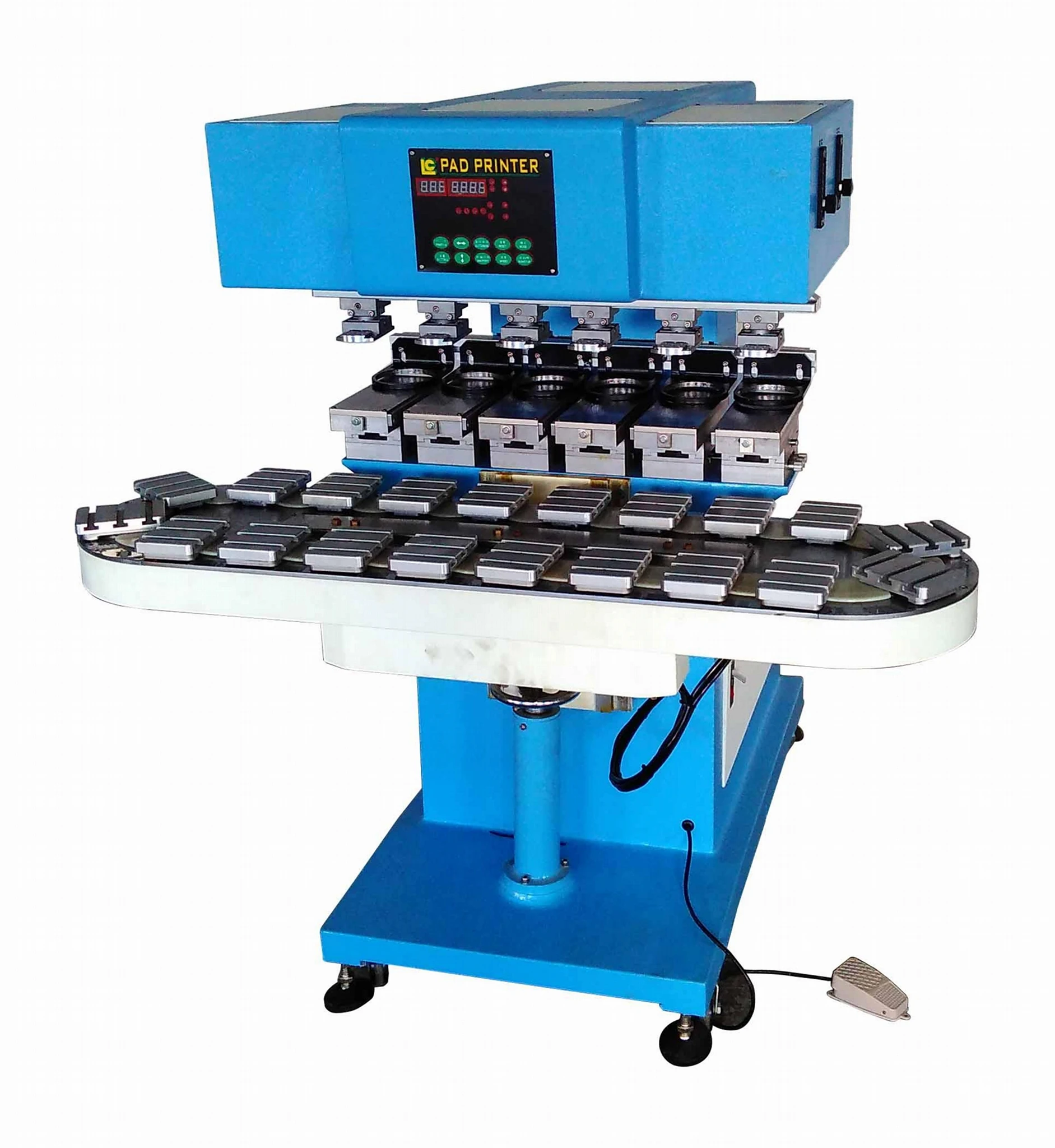 6 color PP/ PE material plastic baby milk bottle pad printing machine with flame treatment system