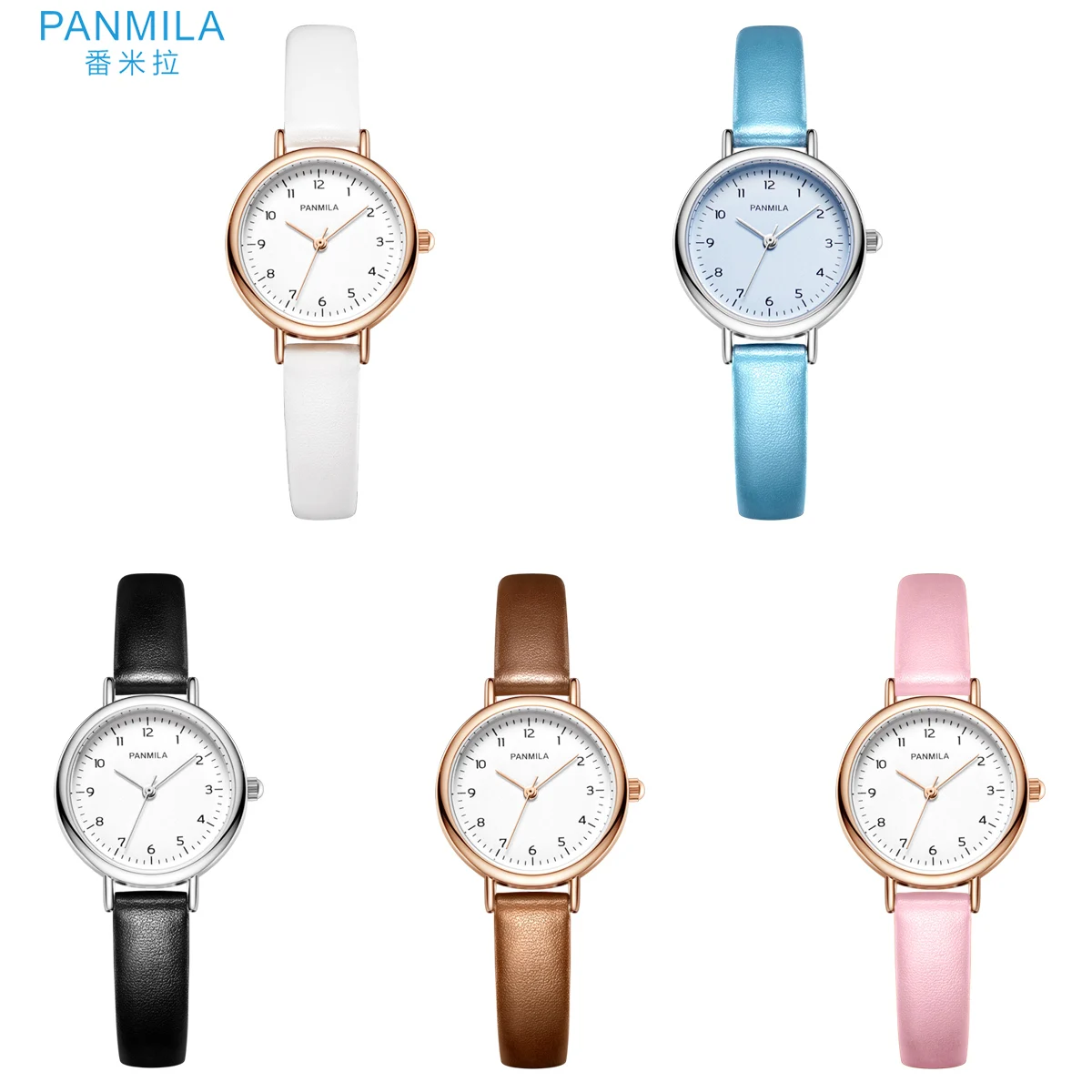 Cheap Womens Waterproof Watches Casual Waterproof Custom Quartz Watch Leather Strap Women Wrist Watches