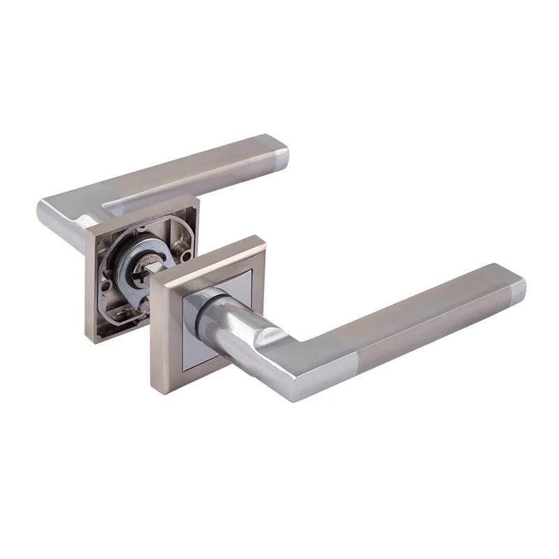Luxury door handle modern and minimalist indoor bedroom door lock silent door handle zinc alloy