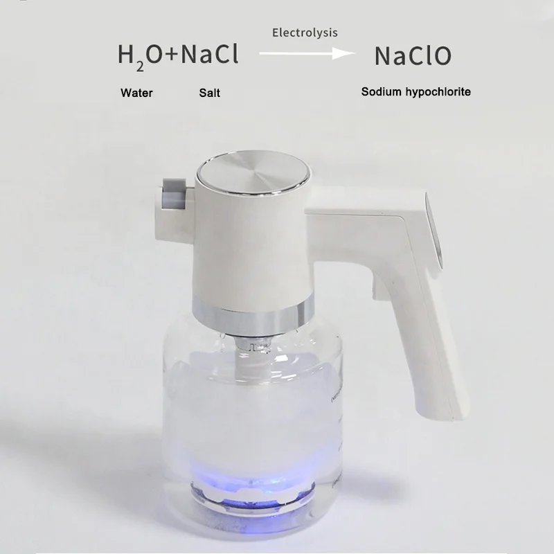 800ml Three Stage Concentration Adjustment Sodium Hypochlorite Generator 3000mAh Hypochlorite Sodium Generator