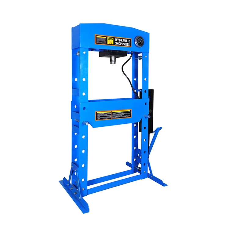 CE Certificated 20T Workshop Hydraulic Shop Press with bottle jack and gauge