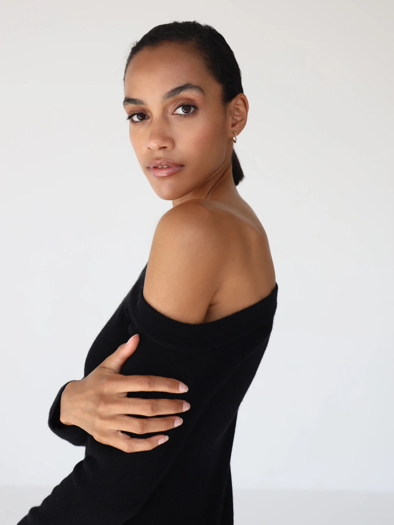 FYB  Heavy knitted Luxury dress black night club woman loved one-shoulder sexy Women Dress