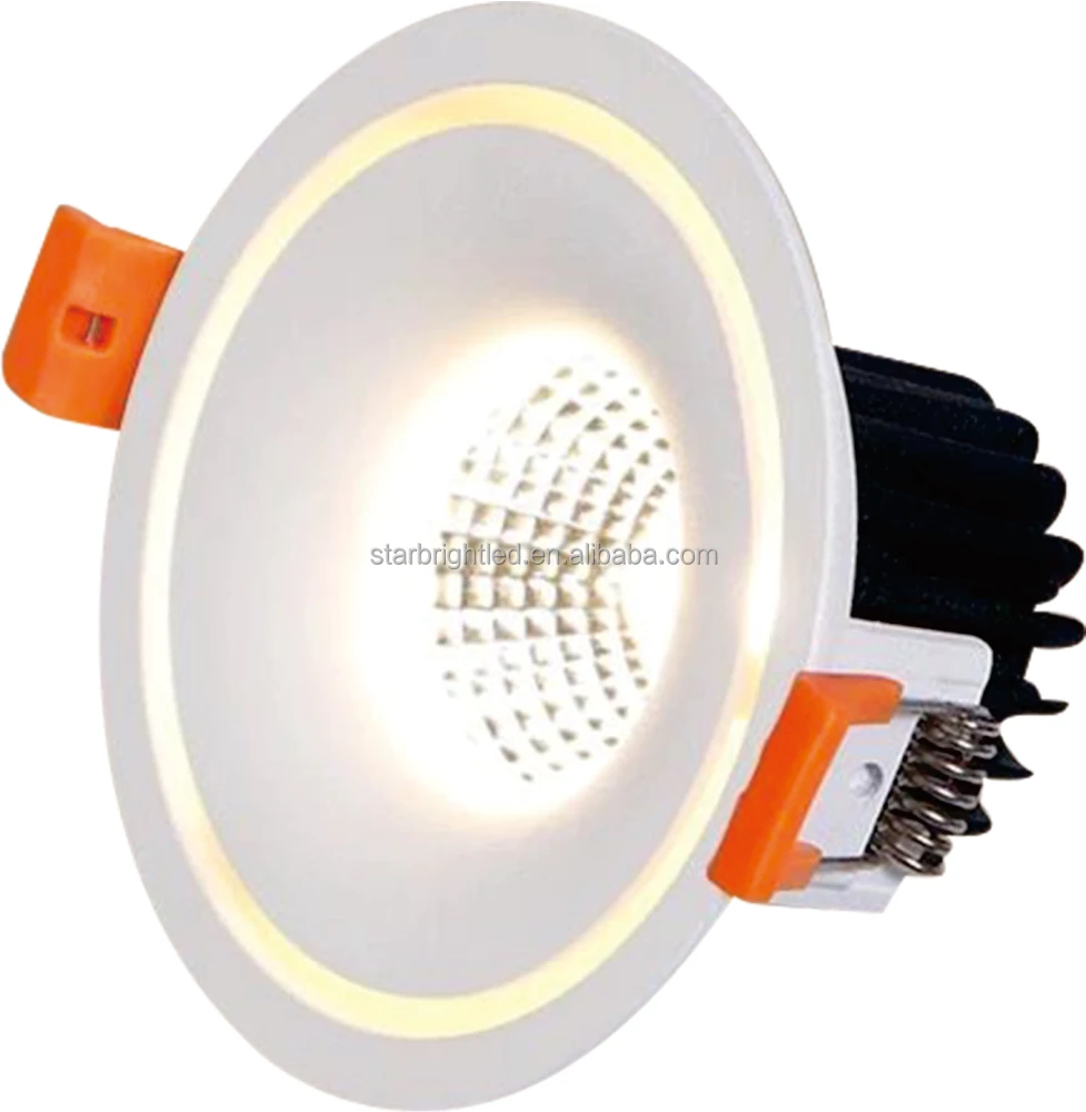 private model light led cob downlight gold down lights design 3CCT recessed downlight dimmable led