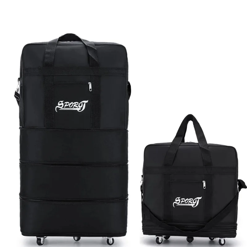 High quality Oxford duffel Bag Carry-on Large capacity moving Bag Extended wheelie Backpack