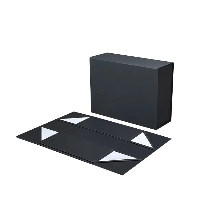 High quality Custom rigid gift box packaging collapsible luxury magnetic folding paper box