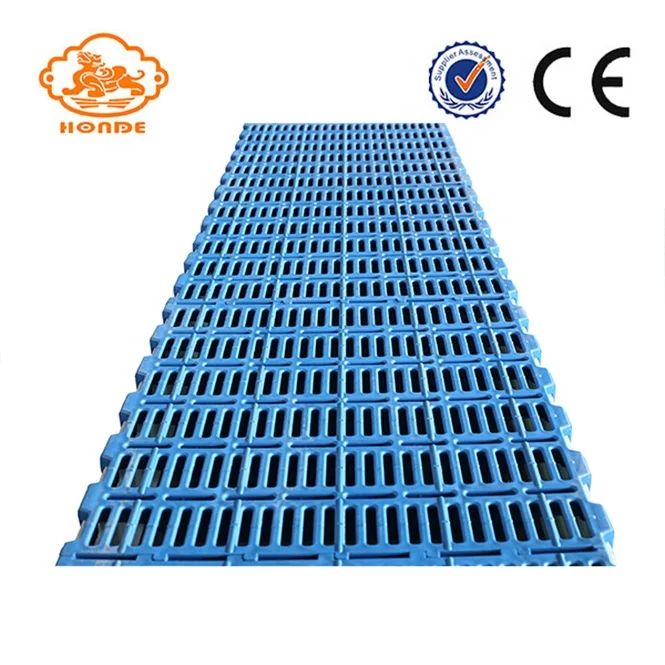 Animal husbandry equipment Corrosion resistant on deformation easy to clean plastic pig slatted floor