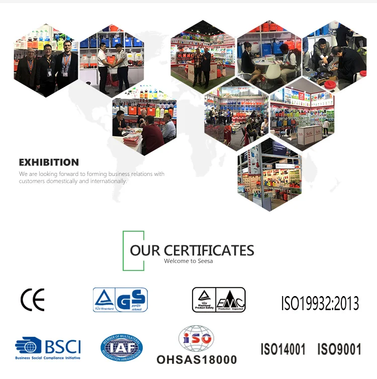 Seesa High Pressure Compact Flow Control Spray Plastic Garden Water Hose Nozzles