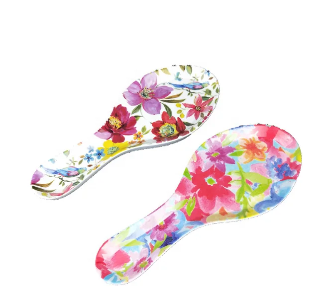Daily Kitchen Use Flower Printing Melamine Plastic Chopstick And Spoon Holder