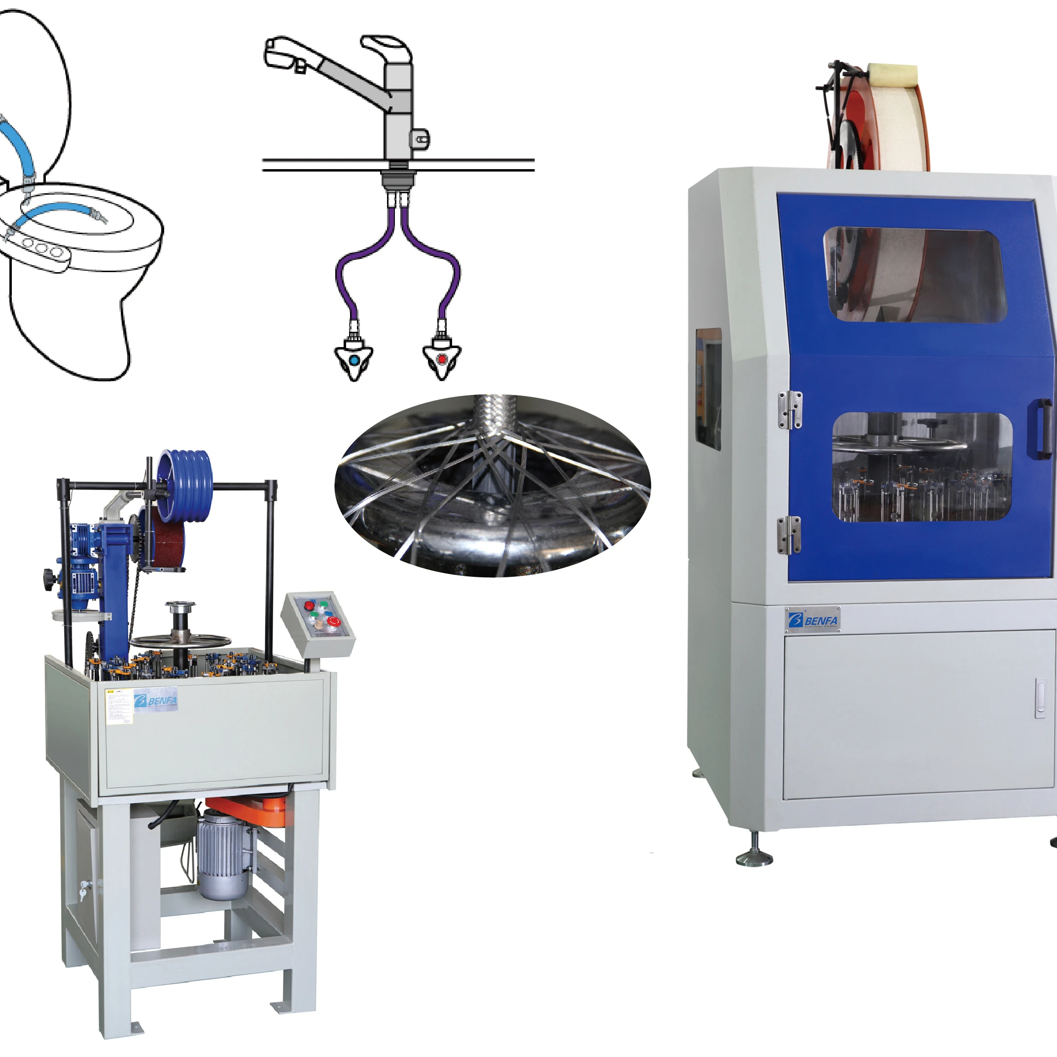 Автоматическая машина для плетения Паракорда из углеродного волокна BenFa