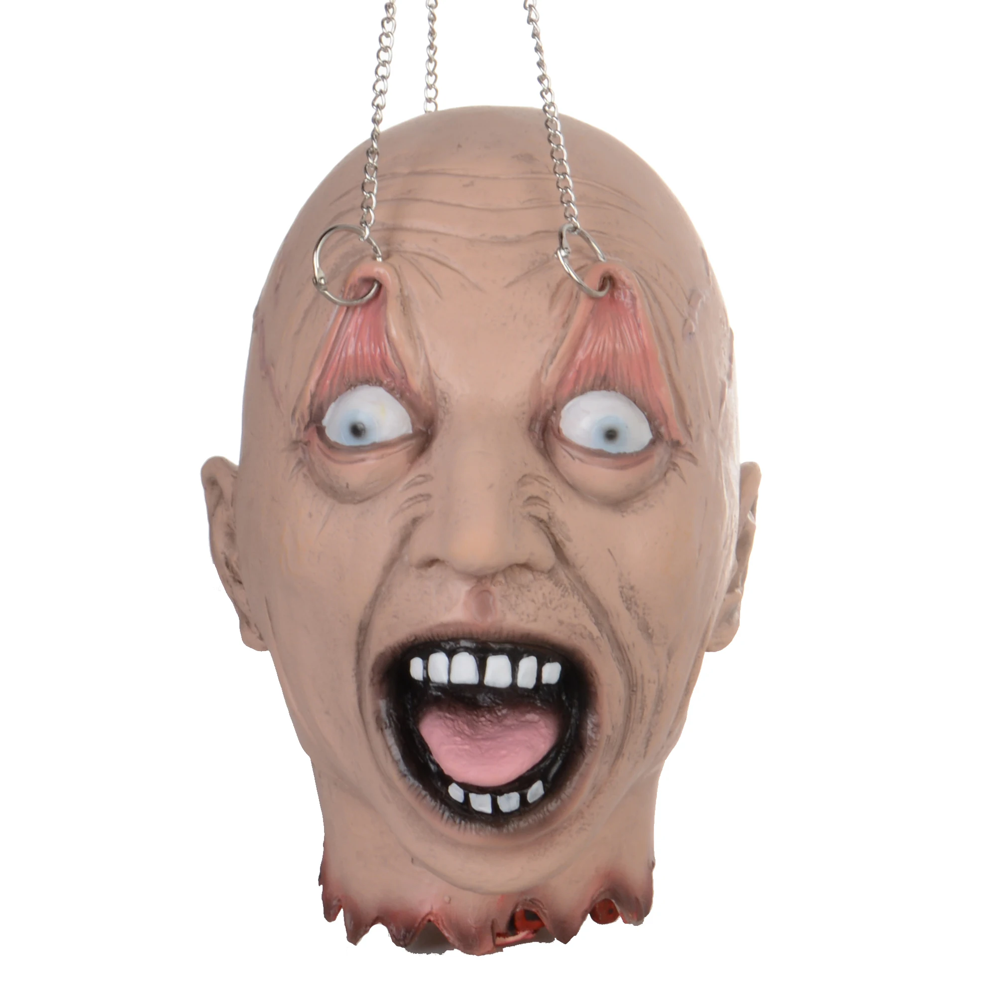 Factory custom horror haunted house decoration latex head pendant halloween party decoration