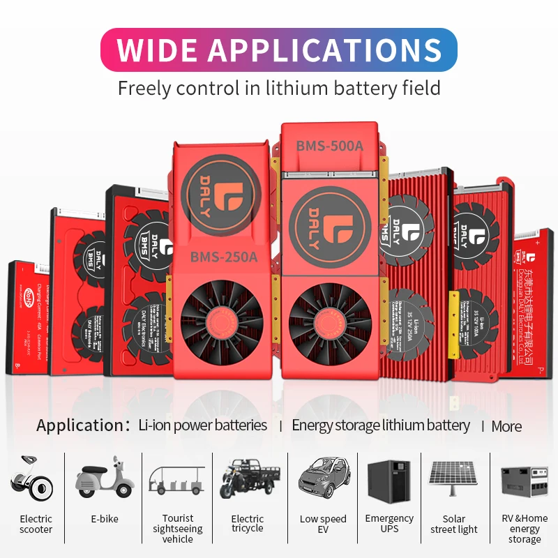  Дейли 12v 30a 40a 60a 80a 100a 200a система управления батареями BMS lifepo4 bms 4s для е-байка Солнечный инструменты трехколесный