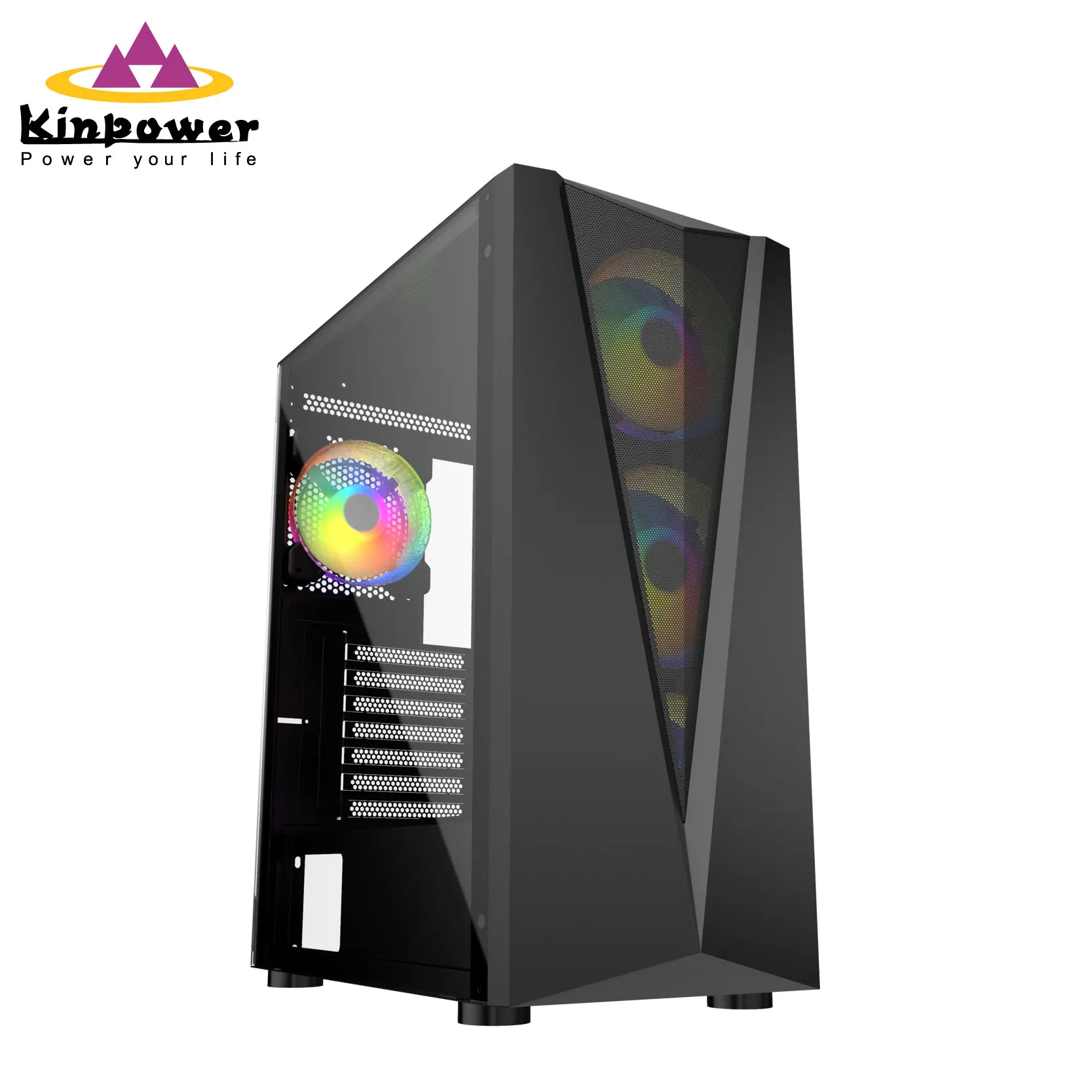 Hot Selling Computer Case For Gaming ATX Full Tower PC Case Tempered Glass Gaming PC Case