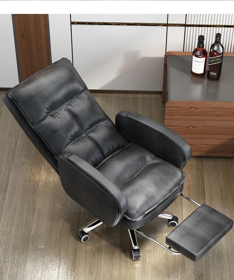 luxury height adjustable comfortable high back boss executive swivel massage pu leather ergonomic office chair