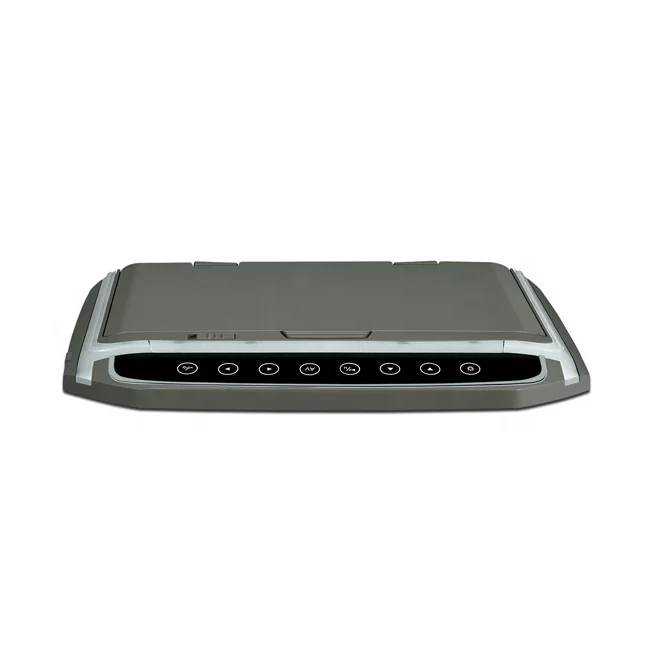 10.2 inch Car Roof Grey Mounted Monitor HD Screen Built in HD Input Blue Atmospheric LED Light Bar Built in IR / FM Transmitter