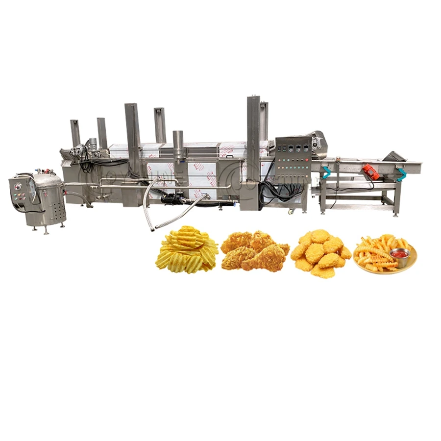 Joyshine Falafel Murukku Frying Machine 2.5m Continuous Mini Conveyor Deep Fryer