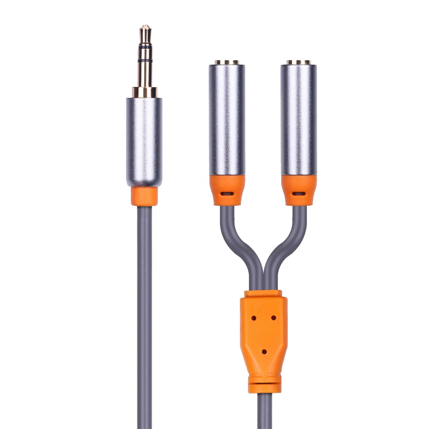 Headphone Splitter Cable, 3.5mm Y Audio Jack Splitter Extension Cable 3.5mm Male to 2 Port 3.5mm Female