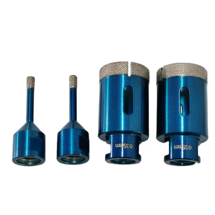 6mm - 140mm Crown M14 Thread Vacuum Brazed Diamond Core Drill Bit For Marble Granite Stone Porcelain Tiles Hole Saw Cutter