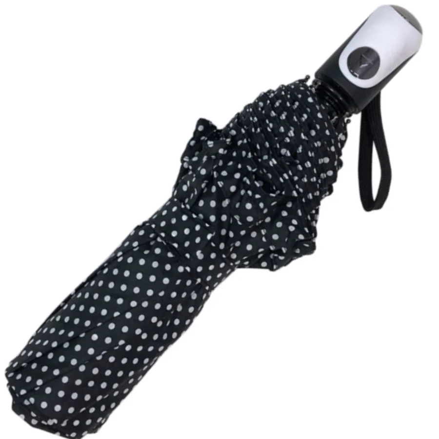 OVIDA Hot Sale Accepted Custom  Personalize Umbrella Custom LOGO 3-folding umbrella  polyester printed fabric with ruffles