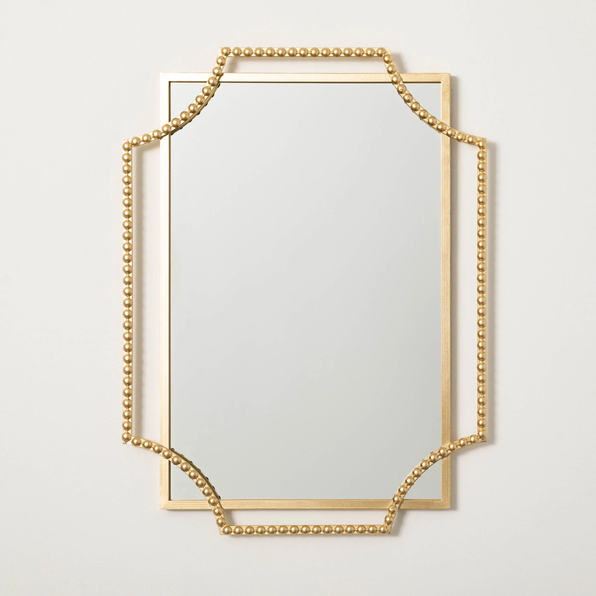 Custom Mirror with Logo Gold Bobbin Wall Mirror Luxury Modern